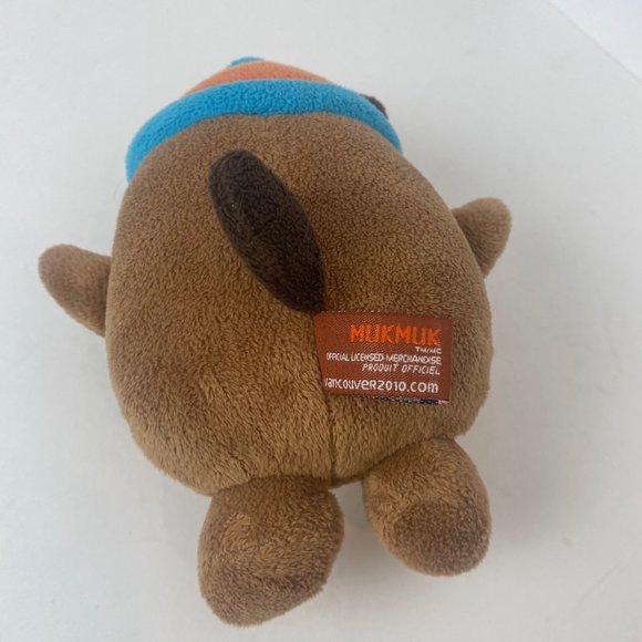 Vancouver 2010 Winter Olympics Canada Mascot Marmot Mukmuk 8" Plush - Picture 2 of 5